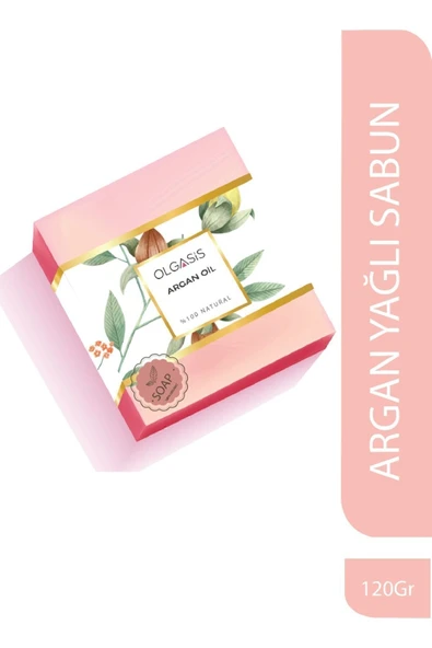 %100 Doğal Argan Sabunu 120 Gr - E Vitamini ile Besleyici Yüz & Vücut Sabunu