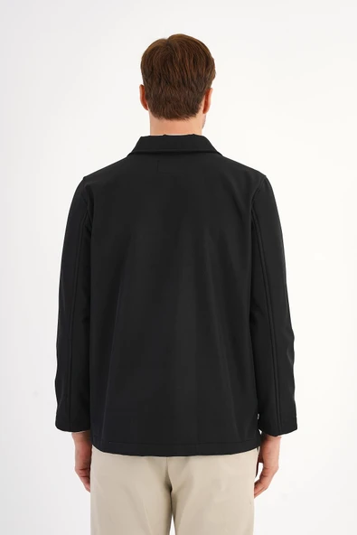 Urban Siyah Softshell Mont - Resim 3