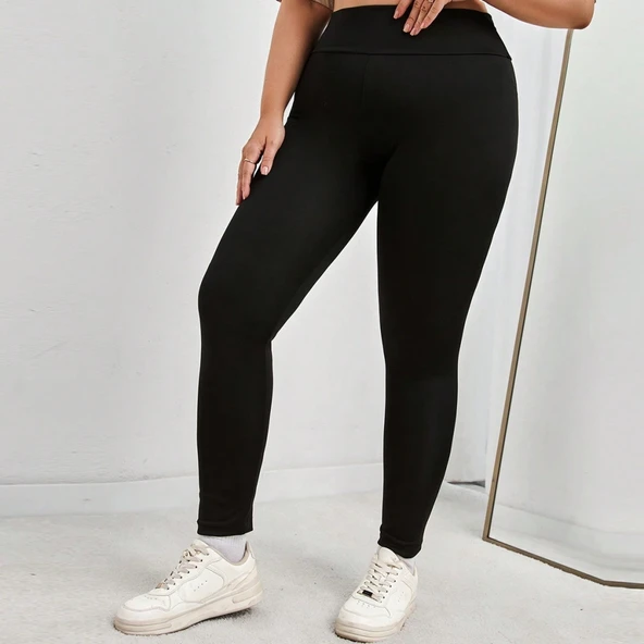 Kadın Yüksek Bel Dalgıç Spor Tayt - 3