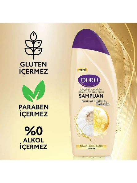 Duru Şampuan Biotin & Sarımsak & Isırgan 500 ml