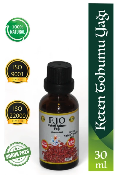 EJO SOĞUK SIKIM KETEN TOHUMU YAĞI / %100 SAF VE DOĞAL KETEN TOHUMU YAĞI