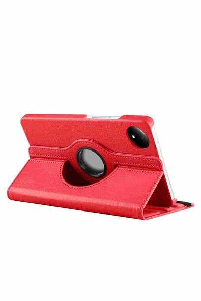 Xiaomi Redmi Pad SE Uyumlu 8.7 inç Fuchsia 360 Dönebilen Standlı Kılıf - Resim 9