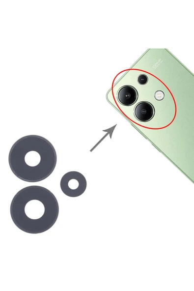 Xiaomi Uyumlu Redmi Note 13 4G Kamera Lensi Cam 23129RAA4G, 23124RA7EO - Resim 3