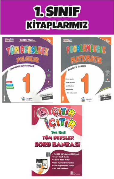 Üçgen 1.Sınıf 2.Dönem Tüm Derslere Yolculuk-Problemlerle Matematik-Çıtır Soru Bankası ürün görseli 1