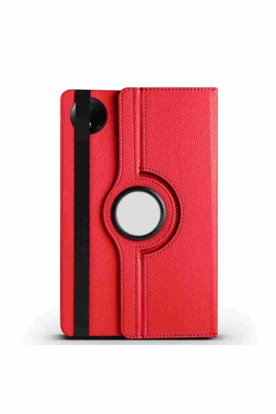 Xiaomi Redmi Pad SE Uyumlu 8.7 inç Fuchsia 360 Dönebilen Standlı Kılıf - Resim 6