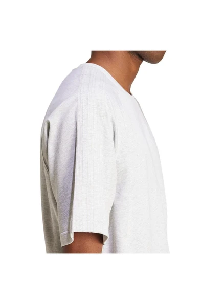 adidas Gri Erkek   T-shirt P ESS TEE JD3275 - Resim 4