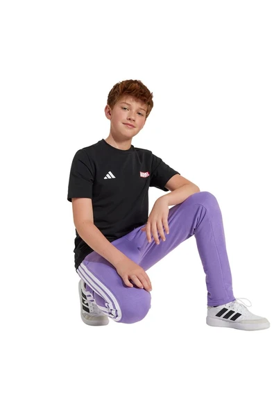 adidas Unisex Çocuk  Siyah  T-shirt J MRVL SM GFX T JF3638 - Resim 3