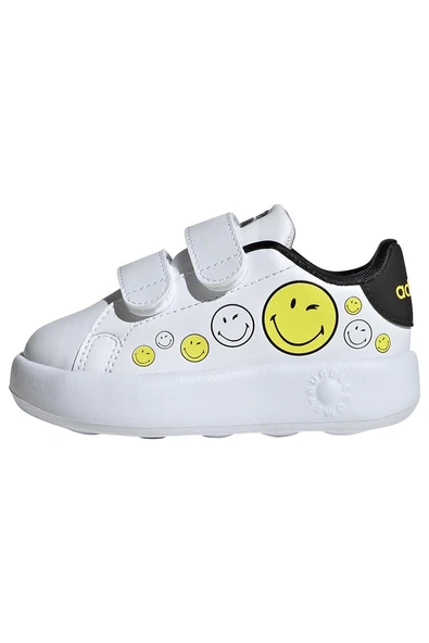 adidas Bebek  Beyaz  Yürüyüş Ayakkabısı ADVANTAGE SMILEY CF I IH6257 - Resim 12