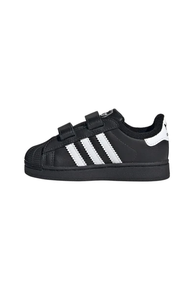 adidas Siyah Bebek   Sneaker SUPERSTAR II CF I JI3991 - Resim 5