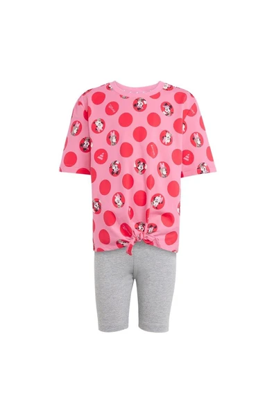 adidas Çocuk  Pembe  Eşofman LG DY MI T SET JF3646 - 2