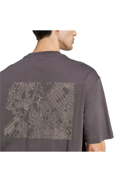 adidas Erkek  Siyah  T-shirt GRAPHIC TEE JD5827 - 5