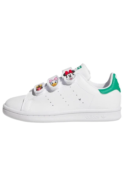 adidas Beyaz Unisex Çocuk   Sneaker STAN SMITH CF C JH7439 - Resim 12