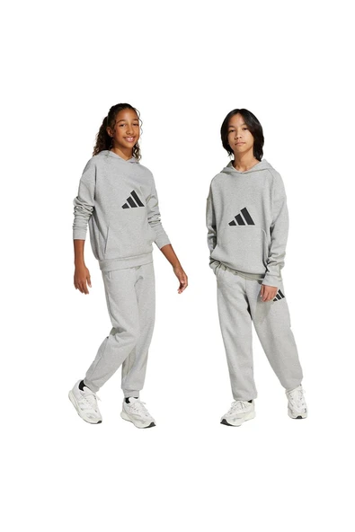 adidas Unisex Çocuk  Gri  Eşofman Altı J FI LOGO PT JC7565 - 7