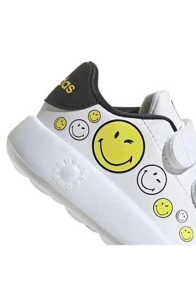 adidas Bebek  Beyaz  Yürüyüş Ayakkabısı ADVANTAGE SMILEY CF I IH6257 - Resim 8