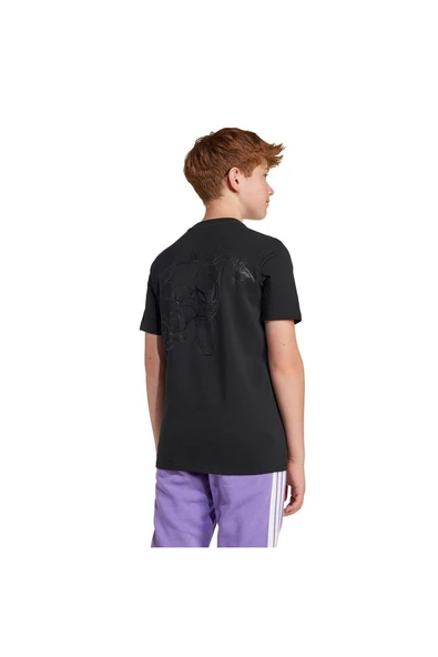 adidas Unisex Çocuk  Siyah  T-shirt J MRVL SM GFX T JF3638 - Resim 2