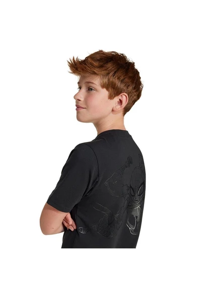 adidas Unisex Çocuk  Siyah  T-shirt J MRVL SM GFX T JF3638 - Resim 5