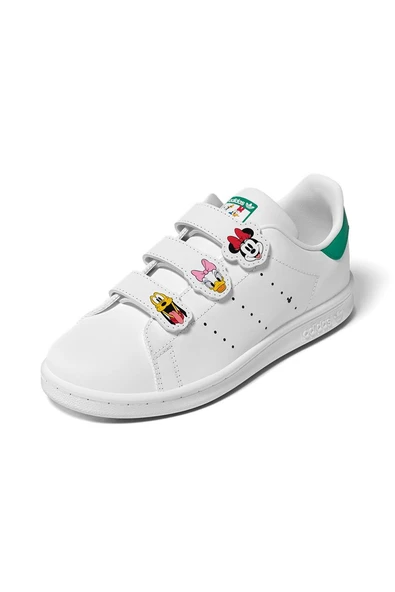 adidas Beyaz Unisex Çocuk   Sneaker STAN SMITH CF C JH7439 - Resim 11