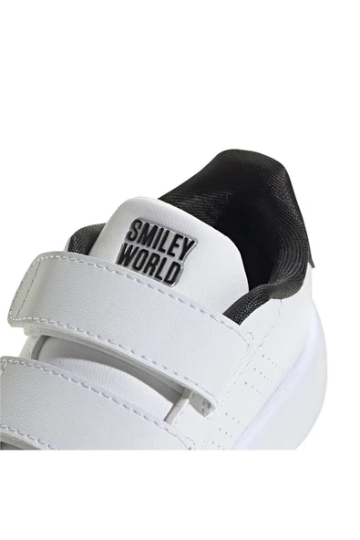 adidas Bebek  Beyaz  Yürüyüş Ayakkabısı ADVANTAGE SMILEY CF I IH6257 - Resim 9