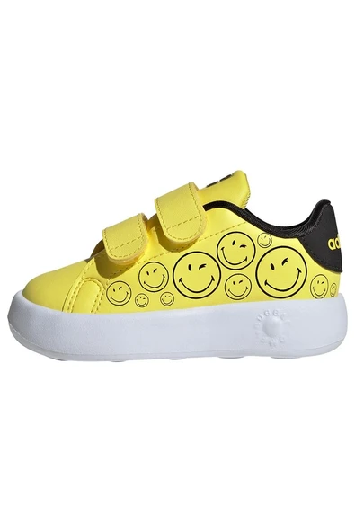 adidas Bebek  Sarı  Yürüyüş Ayakkabısı ADVANTAGE SMILEY CF I JI0501 - Resim 12
