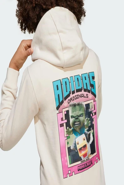 adidas Çocuk  Beyaz  Sweatshirt GFX FZ HOODIE JZ9932 - 3