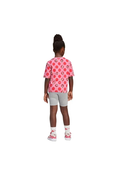 adidas Çocuk  Pembe  Eşofman LG DY MI T SET JF3646 - 5