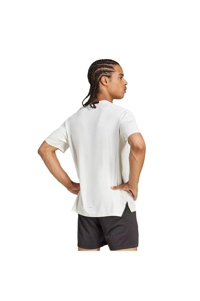 adidas Erkek  Beyaz  T-shirt D4T INT. TEE JE5746 - Resim 10