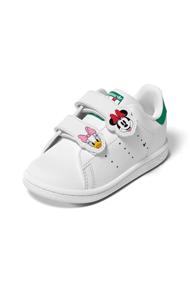 adidas Beyaz Bebek   Sneaker STAN SMITH CF I JH7440 - Resim 12