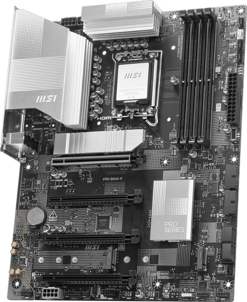 MSI PRO B860-P SOKET 1851 DDR5 8600MHZ(OC) 3xM.2 1x TB4 HDMI DISPLAY 5G LAN ATX - 2