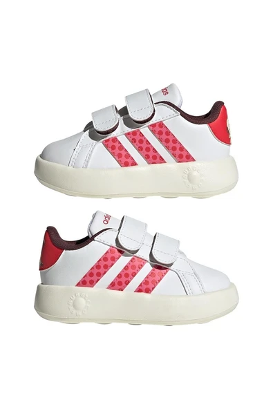 adidas Bebek  Beyaz  Yürüyüş Ayakkabısı GRAND COURT MINNIE CF I IH6309 - Resim 10