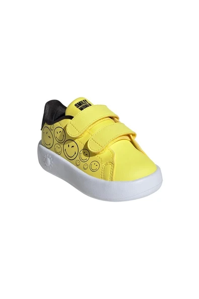 adidas Bebek  Sarı  Yürüyüş Ayakkabısı ADVANTAGE SMILEY CF I JI0501 - Resim 6