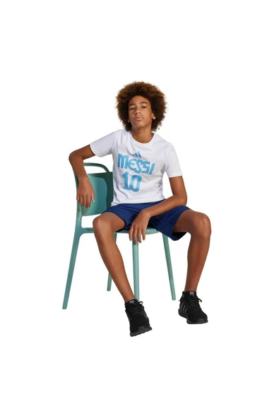 adidas Çocuk  Beyaz  T-shirt Y MESSI N&N G T JJ1416 - 4