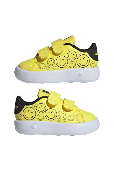 adidas Bebek  Sarı  Yürüyüş Ayakkabısı ADVANTAGE SMILEY CF I JI0501 - Resim 10