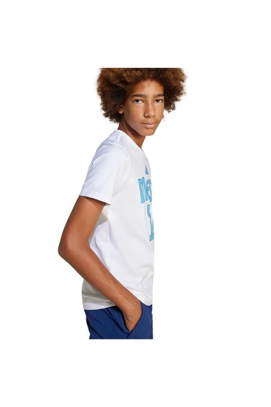 adidas Çocuk  Beyaz  T-shirt Y MESSI N&N G T JJ1416 - 6