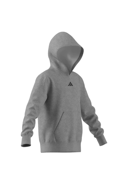 adidas Unisex Çocuk  Gri  Sweatshirt J SMI HOODIE JD3288 - Resim 10