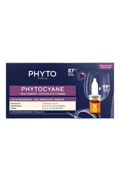 Cyane Women Tipi Saç Dökülmesi Yardımcı Bakım Serumu 12 X 5 ml