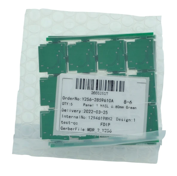 Panel 1 HASL 0.80mm Yeşil 8-6 Internal No:1294619WH2 Desing:1