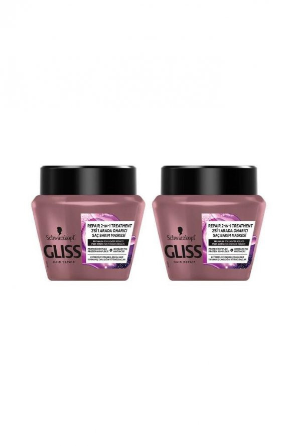 Gliss 2li Serum Deep Repair Onarıcı Saç Maskesi 300 ml
