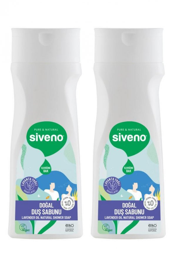 Siveno 100 Doğal 2li Lavanta Yağlı Duş Sabunu 300 ml