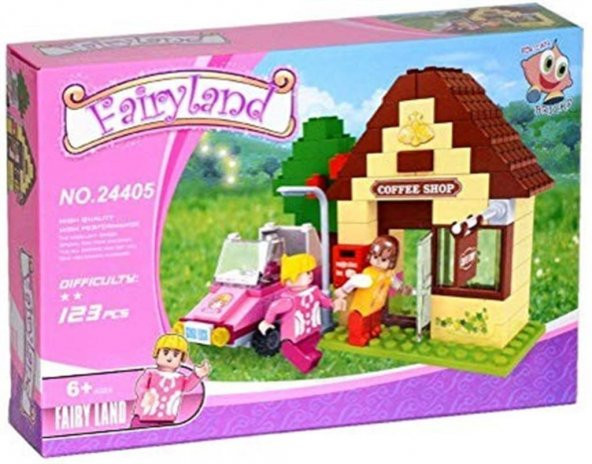 Asya Fairy Land 123 Parça Lego Coffe Shop Seti 0131-24405