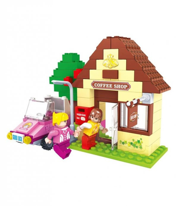 Asya Fairy Land 123 Parça Lego Coffe Shop Seti 0131-24405 - 2