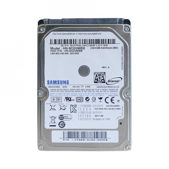 Samsung HN-M320MBB Sata3 5400Rpm 8MB 2.5 inç 320GB Notebook HDD(RFB)