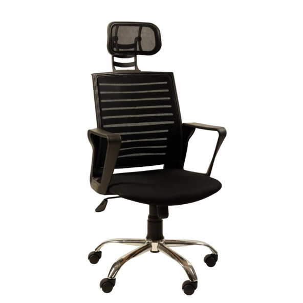 AYANAVM Siyah Fileli Bilgisayar Ofis Çalışma Sandalyesi Koltuğu Makam Koltuğu