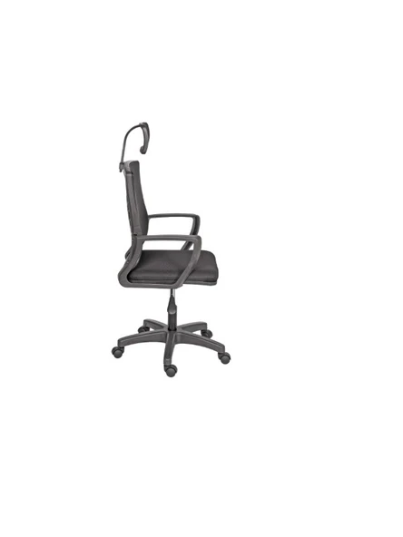 AYANAVM Siyah Fileli Bilgisayar Ofis Çalışma Sandalyesi Koltuğu Makam Koltuğu - 4