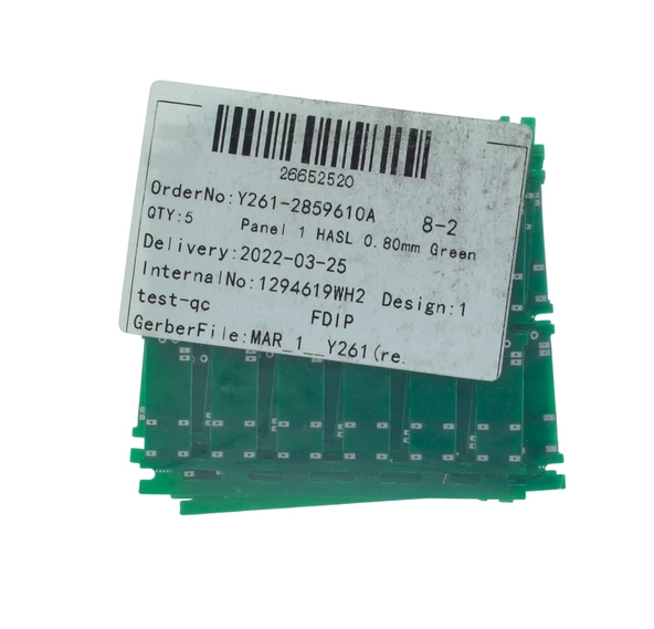 Panel 1 HASL 0.80mm Yeşil 8-2 Internal No:1294619WH2 Desing:1