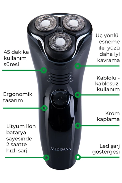 Medisana MD-7803 Move Tıraş Makinesi - 4