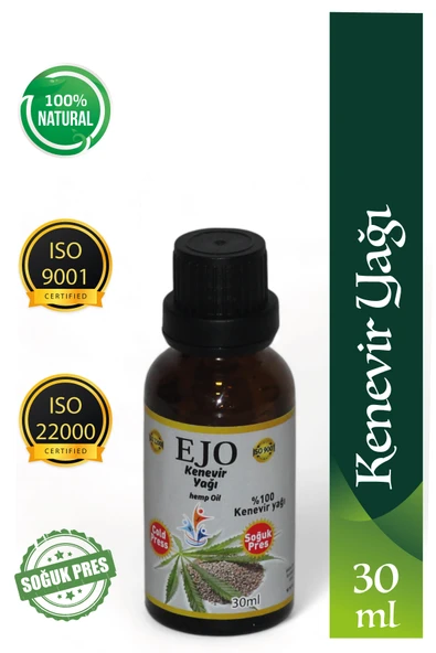 EJO SOĞUK SIKIM KENEVİR YAĞI / %100 SAF VE DOĞAL KENEVİR YAĞI