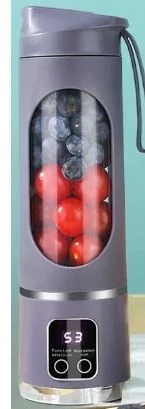 POWERMASTER PM-25965 450ML SHAKEN TAKE KİŞİSEL SMOOTHİE TAŞINABİLİR BLENDER MEYVE SIKACAĞI ŞARJLI MOR