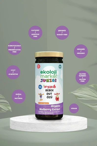 Organik Bebek Dut Özü 290 Gr 3 lü Paket Organic Baby Mulberry Extract 290 Gr 3 Pack - 4
