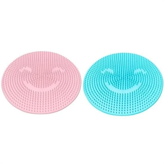 By Nevser® Silikon Fırçalı Banyo Masaj Matı ve  Ayaklar için Topuk Masaj Paspası - 5