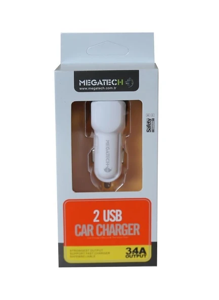 Megatech T-05 | Çakmaklık Şarj Aleti 2 USB Girişli Kablosuz - 2